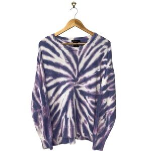 Design History Women’s Purple Tie Dye Knit Sweater size XL